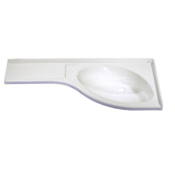 Comet Sol Lavabo 840x375 mm Polistiren Lavabo - Comet