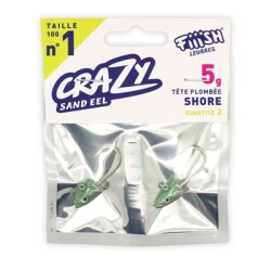 Crazy Sandeel CSE100/1 CSE216 5gr Shore Jig Head - Fiiish