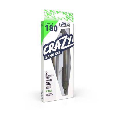 Crazy Sandeel CSE180/1 CSE529 Double Combo 35gr Kaki Silikon Yem - 1