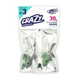 Crazy Sandeel CSE220/CSE224 30gr Shore Jig Head - Fiiish