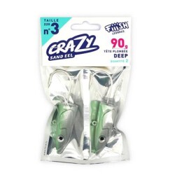 Crazy Sandeel CSE220/CSE226 90gr Deep Jig Head - Fiiish