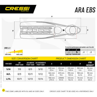 Cressi Ara Ebs Dalış Paleti - 6