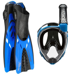 Cressi Baron Maske Şnorkel + Tonga Palet Seti - 2