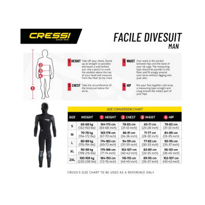 Cressi Facile Man Dalış Elbisesi - 37