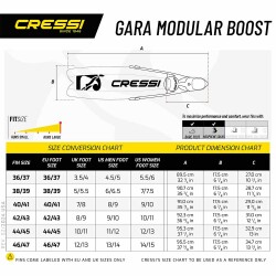 Cressi Gara Turbo Boost Dalış Paleti - 10
