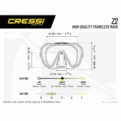 Cressi Z2 Dalış Maskesi - 12