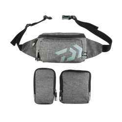 DAIWA BALIKÇI ÇANTASI BEL ASKILI GRİ 23*13*17 - Daiwa