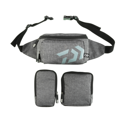 DAIWA BALIKÇI ÇANTASI BEL ASKILI GRİ 23*13*17 - 1