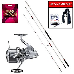 Daiwa Emblem Surf 420m 150-400 gr&Shimano Makina Ultegra 3500 XSE Competition Profesyonel Surf Seti - Shimano