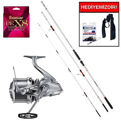 Daiwa Emblem Surf 420m 150-400 gr&Shimano Makina Ultegra 3500 XSE Competition Profesyonel Surf Seti - 1
