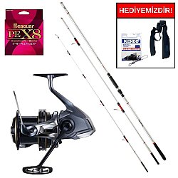 Daiwa Emblem Surf 420m 150-400 gr&Shimano Power Aero 14000 PG XSC Profesyonel Surf Seti - Shimano