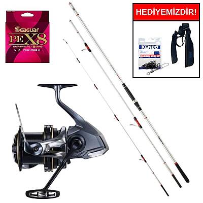 Daiwa Emblem Surf 420m 150-400 gr&Shimano Power Aero 14000 PG XSC Profesyonel Surf Seti - 1