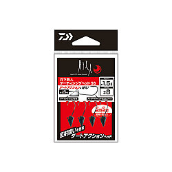 DAIWA GEKKABIJIN DARTING JIG HEAD SS M.BLACK İĞNE #8 - 2