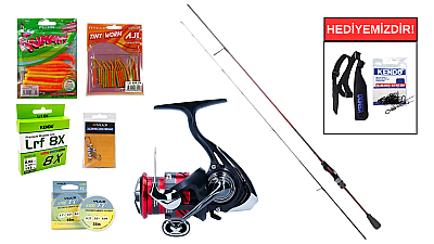 Daiwa Gekkabijin MX 1.91m 0.5-5gr&Daiwa Ninja 23 LT 1000 LRF Seti - 1