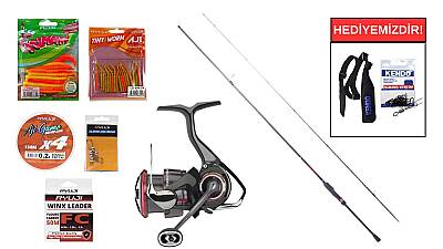 Daiwa Gekkabijin XV 2.13M, 0.5-8 Gr&Daiwa Fuego 23 LT 1000 D LRF Seti - 1
