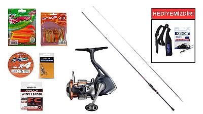 Daiwa Gekkabijin XV 2.13M, 0.5-8 Gr&Shimano Nasci FD 1000 LRF Seti - 1