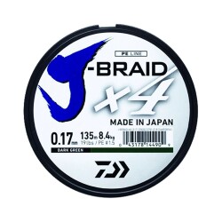 Daiwa JBraid 4B Koyu Yeşil 135m İp Misina - Daiwa