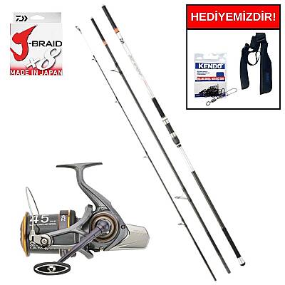 Daiwa Jet Sport EXO 4.20M 150-500Gr&Daiwa Crosscast S24 45 SCW 5000 C QD Kurşun Arkası Set - 1