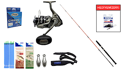 Daiwa Megaforce 1.90m 90-210gr&Okuma Acuador ACU-6000A 3+1BB Tekne Seti - 1