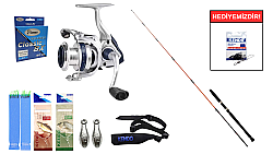 Daiwa Megaforce 1.90m 90-210gr&Okuma ARIA-6000a Painting Silver 1BB Tekne Seti - Daiwa