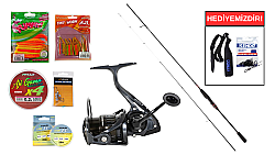 Daiwa New Ninja Drop Shot 2.24m 2-12gr&Ryuji Airlight X 1000S 6+1BB LRF Seti - Daiwa