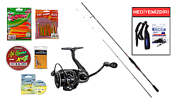 Daiwa New Ninja Drop Shot 2.24m 2-12gr&Ryuji Voltage 1000 5+1 LRF Seti - Daiwa