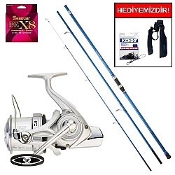 Daiwa New Sensor 4.20m 100-200gr&Daiwa Crosscast S20 35 SCW 5000 C QD Kurşun Arkası Set - Daiwa