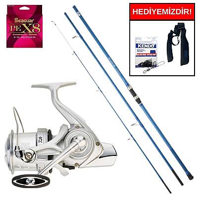 Daiwa New Sensor 4.20m 100-200gr&Daiwa Crosscast S20 35 SCW 5000 C QD Kurşun Arkası Set - 1