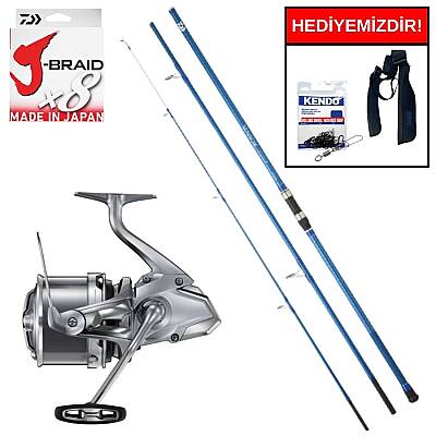 Daiwa New Sensor 4.20m 100-200gr&Shimano Makina Ultegra 3500 XSE Kurşun Arkası Set - 1