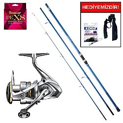Daiwa New Sensor 4.20m 100-200gr&Shimano Sedona 8000 FI Kurşun Arkası Set - Shimano