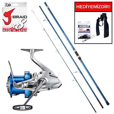 Daiwa New Sensor 4.20m 100-200gr&Shimano Speedmaster 14000 XSD Kurşun Arkası Set - 1
