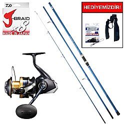 Daiwa New Sensor 4.20m 100-200gr&Shimano Spheros 6000 SW A PG Kurşun Arkası Set - Shimano