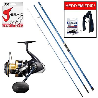 Daiwa New Sensor 4.20m 100-200gr&Shimano Spheros 6000 SW A PG Kurşun Arkası Set - 1
