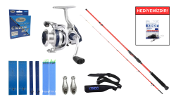 Daiwa New Sensor Boat Squid 1.80m 30-150gr&Okuma ARIA-6000a Painting Silver 1BB Tekne Seti - Daiwa