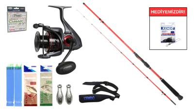 Daiwa New Sensor Boat Squid 1.80m 30-150gr&Okuma Ceymar C-6000A Dark Grey 7+1BB Tekne Seti - 1
