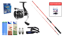 Daiwa New Sensor Boat Squid 1.80m 30-150 gr&Okuma Safina SN-6000 1+1 bb Tekne Seti - Daiwa