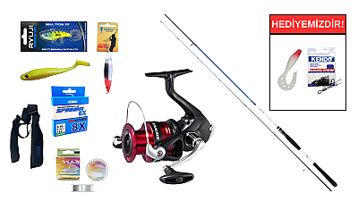 Daiwa New Spitfire Seabass 2.70m 10-35gr&Shimano Sienna 4000 FG Spin Seti - 1