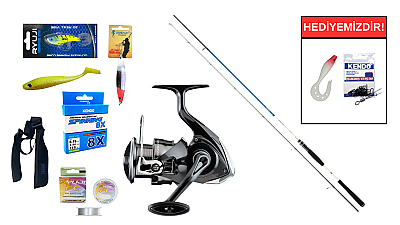 Daiwa New Spitfire Seabass 2.70m 14-56gr&Daiwa Crossfire 26 LT 4000C Spin Seti - 1