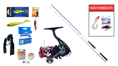 Daiwa New Spitfire Seabass 2.70m 14-56gr&Daiwa Ninja 23 LT 4000 C Spin Seti - 1