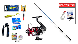 Daiwa New Spitfire Seabass 2.70m 14-56gr&Shimano Sienna 4000 FG Spin Seti - Shimano