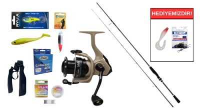 Daiwa Ninja 256cm 10-35gr&Okuma Outrax OR-4000SGA 1+1BB Spin Seti - 1