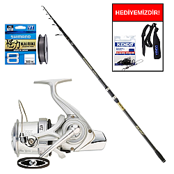 Daiwa Powermesh CF 4.20m, 100-250gr&Daiwa Crosscast S20 35 SCW 5000 C QD Profesyonel Surf Seti - Daiwa