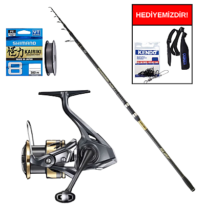 Daiwa Powermesh CF 4.20m, 100-250gr&Shimano Makina Ultegra 3500 XSE Profesyonel Surf Seti - 1