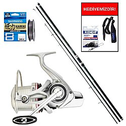Daiwa Procaster 4.20m 100-250gr&Daiwa Emblem 35 CW 4000 QD Profesyonel Surf Seti - Daiwa