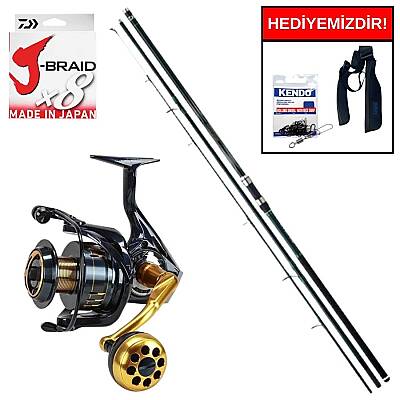 Daiwa Procaster 4.20m 100-250gr&Okuma Salina SA-6000HA Blue 6+1BB Kurşun Arkası Set - 1