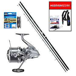 Daiwa Procaster 4.20m 100-250gr&Shimano Makina Ultegra 3500 XSE Profesyonel Surf Seti - Shimano