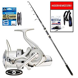 Daiwa Samurai CF 3.90M 70-150Gr&Daiwa Crosscast S20 35 SCW 5000 C QD Profesyonel Surf Seti - Daiwa