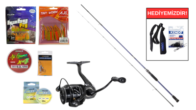 Daiwa Samurai RF 2.06M 0,5-6Gr&Ryuji Voltage 1000 5+1 LRF Seti - 1