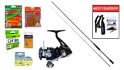 Daiwa Samurai RF 2.06M 0,5-6Gr&Shimano Nexave FI 1000 LRF Seti - Shimano