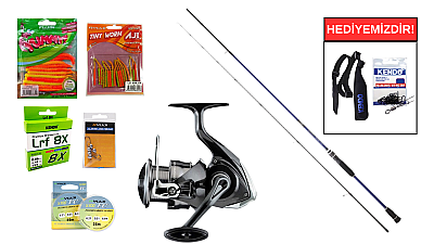 Daiwa Samurai RF 2.28m 1-12gr&Daiwa Crossfire 26 LT 1000 LRF Seti - 1